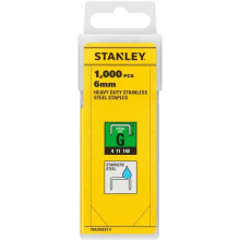 Stanley TRA704SST-0 Agrafes inox type G 4/11/140, 6mm, boite de 1000pcs