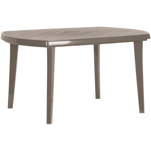 CURVER ELISE Table de jardin 137 x 90 x 73 cm, cappuccino 17180054