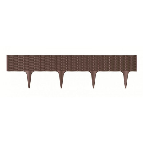 Prosperplast GARDEN BORDER Motif ligne de bordure de jardin 390x18,65cm, brun IBRA