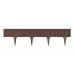 Prosperplast GARDEN BORDER Motif ligne de bordure de jardin 390x18,65cm, brun IBRA