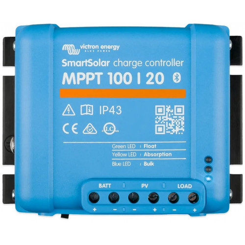 Victron Energy SmartSolar MPPT 100/20 Régulateur Solaire (12/24/48V - 20A) SCC110020160R