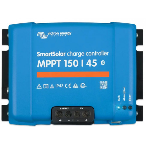 Victron Energy SmartSolar MPPT 150/45 Régulateur Solaire (12/24/48V-45A) SCC115045212 Victron Energy SmartSolar MPPT 150/45 Régulateur Solaire (12/24/48V-45A) SCC115045212