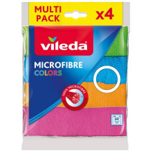 VILEDA Microfibre Colors Lavettes multi-usages 4 pcs. 151502