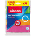 VILEDA Microfibre Colors Lavettes multi-usages 4 pcs. 151502