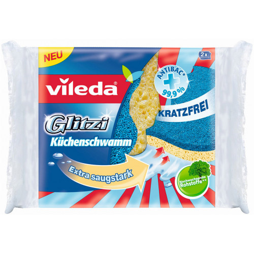 VILEDA Glitzi Univerzal Éponge 2 pcs. 144789 VILEDA Glitzi Univerzal Éponge 2 pcs. 144789