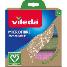 VILEDA Microfibre 100% recyclée Lavette 3 pcs. 168311