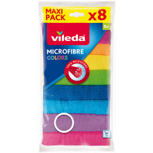 VILEDA Microfibre Colors Lavettes multi-usages 8 pcs.