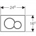 Geberit Sigma01 Plaque de déclenchement pour rinçage double touche, blanc 115.770.11.5