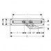 Geberit Uniflex Corps de base pour caniveau de douche, version autoportante 154.101.00.1