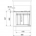 Franke POUBELLE SORTER SOLO 500 1 BAC 40L Systemes de tri des déchets 121.0307.568