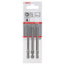 BOSCH Coffret d’embouts de vissage 3 pieces, Extra Hard PZ1; PZ2; PZ3; 89 mm 2607001761