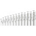 BOSCH Coffret de 10 forets a métaux Robust Line HSS-G, 135°, 1,5–6,5 mm 2607010538