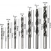 BOSCH X - PRO Meches a bois hélicoidales, 7 pcs 2607017034