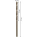 BOSCH Forets a métaux rectifiés HSS-Co, DIN 338 3 x 33 x 61 mm 2608585876