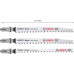 BOSCH Kit de 3 lames de scie sauteuse EXPERT 'Wood 2-side clean' T308B/BO 2608900559