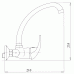 FERRO METALIA 55 Mitigeur de lavabo, 150mm, chrome 55030,0