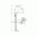 IDEAL Standard ACTIVE mitigeur bidet chromé avec raccordements flexibles B8064AA