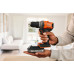 Black & Decker BCD382D1XK-QW Perceuse-visseuse (45Nm/18V/1x2,0Ah), coffret