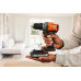 Black & Decker BCD383D2XK-QW Perceuse-visseuse a percussion (45Nm/18V/2x2,0Ah), coffret