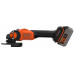 Black & Decker BCG6L8F1S-QW Meuleuse d’angle sans fil sans balais (18V/1x4,0Ah)