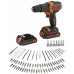 Black & Decker BDCHD18BAFC-QW Perceuse a percussion (40Nm/18V/2x1,5Ah), coffret