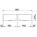 BLANCO CLARON 400/400 IF Évier double Acier inoxydable satiné 521617