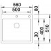 BLANCO CLARON 500-IF/A Évier, Inox Lisse 521633