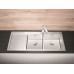 BLANCO CLARON 8 S-IF Evier, Cuve double Egouttoir a gauche 521651