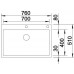BLANCO CLARON 700-IF/A Évier, Inox Durinox 523394