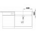 BLANCO VINTERA XL 9-UF Évier Silgranit, beton 526109