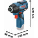 BOSCH GDR 12V-110 PROFESSIONAL Visseuse a chocs sans fil, L-BOXX 06019E0003