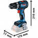 BOSCH GSB 18V-90 C PROFESSIONAL , 2× 4.0Ah 06019K6103