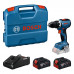 DÉSTOCKAGE BOSCH GSR 18V-65 PRO visseuse 2×4.0Ah L-Case mallette