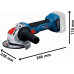 BOSCH GWX 18V-8 PROFESSIONAL Meuleuse angulaire avec X-LOCK, L-Boxx 06019N9101