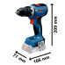 BOSCH GSR+GWS+GBH+3× 4,0Ah+GAL 18V-40 PROFESSIONAL Set de 3 outils 18 V 0615A5007L