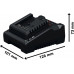 BOSCH PRO 18V GTB+GMA+2x2.0Ah+GAL18V-40-2 0615A500G8