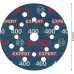 BOSCH Disque abrasif sur film EXPERT O780, 125 mm, G400 2608902415