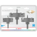 BOSCH Coffret scies trépans Wood & Drywall avec adaptateur + foret centrage 2608594503