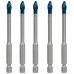 BOSCH Coffret de forets pour tuiles EXPERT HEX-9 HardCeramic 6 mm, 5 pieces 2608900599