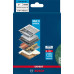 BOSCH Rectangle en non-tissé EXPERT N880, 115x140mm, usage général XS, 2 pieces 2608901221