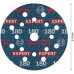 BOSCH Disque abrasif sur film EXPERT O780, 125 mm, G180 2608902403