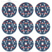 BOSCH Coffret de disques abrasifs EXPERT O780, 125 mm G80, G120 , G180 9 ks 2608902407