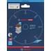 Bosch EXPERT Carbide Multi Wheel Disque a tronçonner carbure 125mm, 22,23mm 2608902489