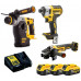 DeWALT DCK305P3T Combo kit DCH273N + DCG405 + DCF887 + DCB115 + (18V/3x5,0Ah) Tstak