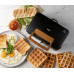 DOMO Appareil 3-en-1 Croque – Grill – Gaufrier (1100 W), noir DO9278C