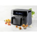 DOMO Friteuse a air chaud double 4+4 l DO552FR