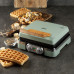 DOMO Gaufrier 4×7 avec thermostat et minuterie – vert DO9279W