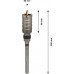 BOSCH Couronnes de forage PRO SDS max-5 50 x 80 x 160 mm F00Y145190