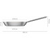 Fiskars Norden steel frying pan 26cm 1067632