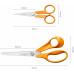 Fiskars Classic Set de ciseaux couture 21 cm + 13 cm 1082398